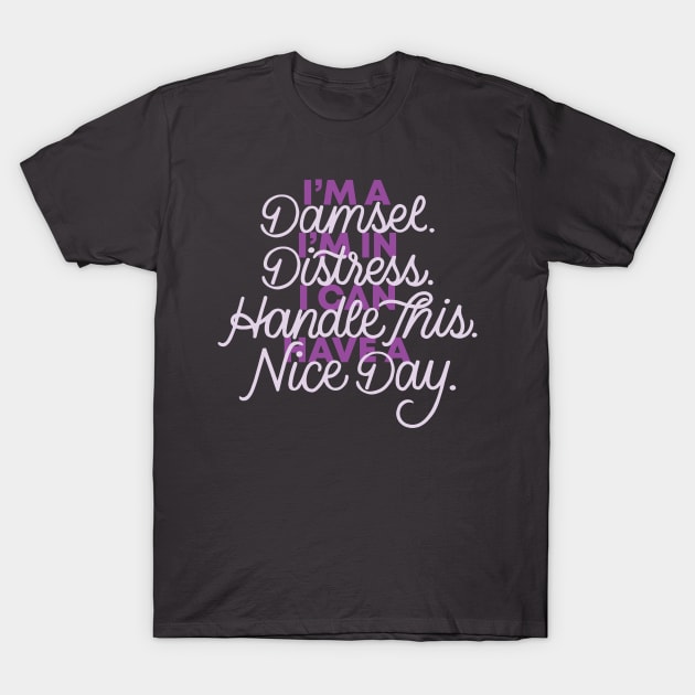 Damsel in Distress T-Shirt by polliadesign